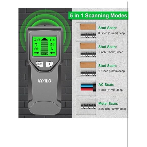 Stud Finder Wall Scanner - 5 in 1 Stud Detector with Smart Microprocessor chip H - Picture 2 of 2